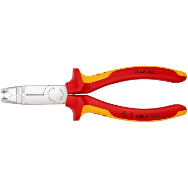 Клещи за оголване на кабели хромирани 165mm, 13 46 165, KNIPEX