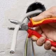 Клещи за оголване на кабели хромирани 165mm, 13 46 165, KNIPEX