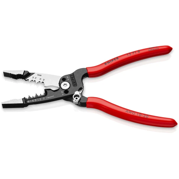 Клещи ковани за рязане и зачистване 8в1, 200 mm, 13 71 8, KNIPEX