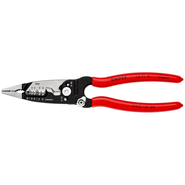 Клещи ковани за рязане и зачистване 8в1, 200 mm, 13 71 8, KNIPEX