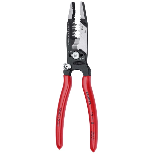 Клещи ковани за рязане и зачистване 8в1, 200 mm, 13 71 8, KNIPEX