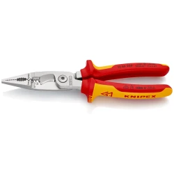 Клещи електроинсталационни хромирани 200 mm, 13 86 200, KNIPEX