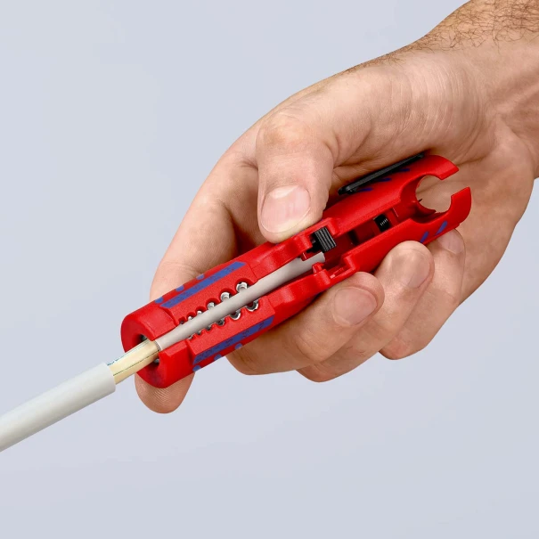 Инструмент за сваляне на изолация, 0,2-4mm², 125mm, Ø8-13mm, 16 85 125 SB, KNIPEX