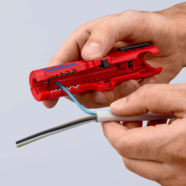 Инструмент за сваляне на изолация, 0,2-4mm², 125mm, Ø8-13mm, 16 85 125 SB, KNIPEX