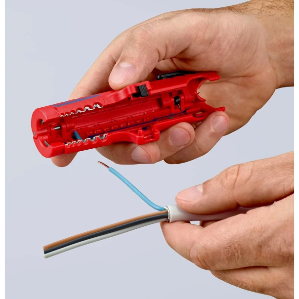 Инструмент за сваляне на изолация, 0,2-4mm², 125mm, Ø8-13mm, 16 85 125 SB, KNIPEX