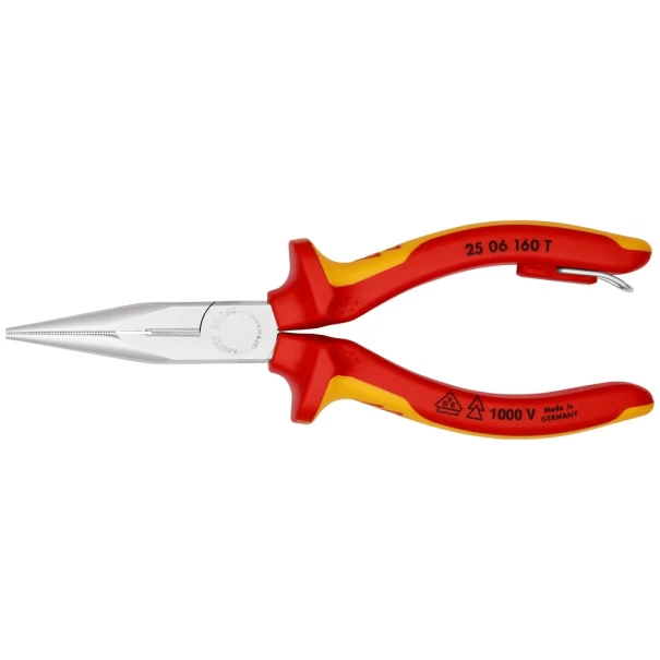 Клещи телефонни с резец,  халка, 160 mm, 25 06 160 T, KNIPEX