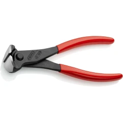 Клещи резачки челни фосфатирани, черни 180 mm, 68 01 180, KNIPEX