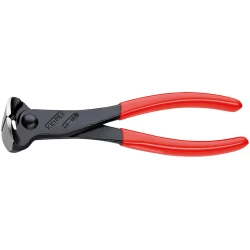 Клещи резачки челни фосфатирани, черни 180 mm, 68 01 180 SB, KNIPEX