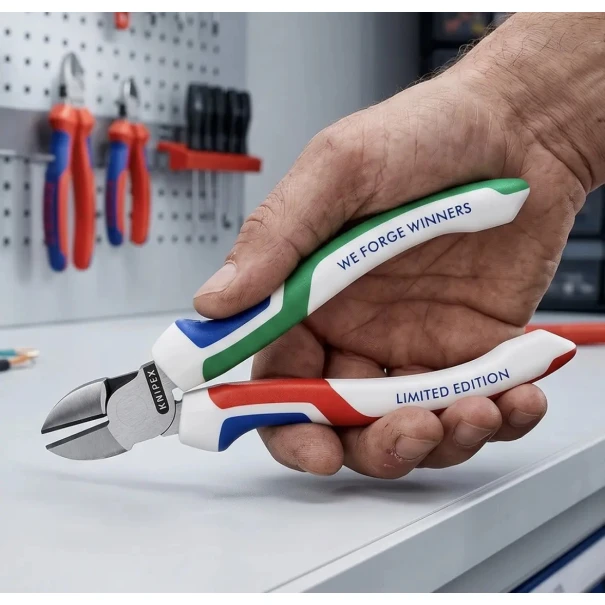 Клещи резачки странични 3К KNIPEXtend, Ø4,0mm, 160mm, лимитирана серия, 70 02 160 S8, KNIPEX