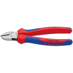 Клещи резачки странични фосфатирани, черни 140mm, 70 02 140 SB, KNIPEX