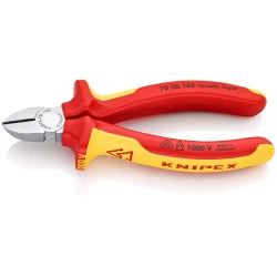 Клещи резачки странични хромирани, Ø 2,5 mm, 140mm, 70 06 140, KNIPEX