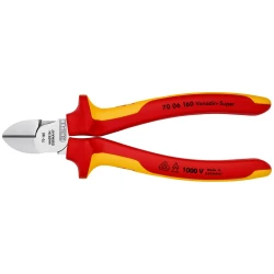 Клещи резачки странични хромирани 160mm, 70 06 160 SB, KNIPEX