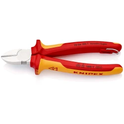 Клещи странични резачки хромирани 180mm, 70 06 180 T, KNIPEX