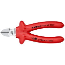 Клещи резачки странични хромирани 160mm, 70 07 160, KNIPEX