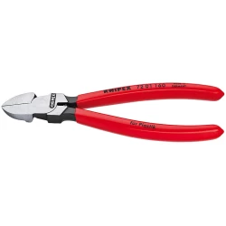 Клещи резачки странични за пластмаси 180mm, 72 01 180, KNIPEX