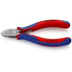 Клещи резачки странични за пластмаси 125mm, 72 02 125, KNIPEX