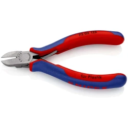 Клещи резачки странични за пластмаси 125mm, 72 02 125, KNIPEX