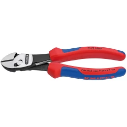 Клещи резачки странични усилени TwinForce® фосфатирани, 180 mm, 73 72 180 F, KNIPEX