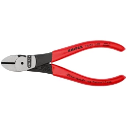 Клещи резачки усилени странични фосфатирани, черни 140mm, 74 01 140, KNIPEX