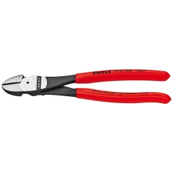 Клещи резачки усилени странични фосфатирани, черни 180mm, 74 01 180, KNIPEX