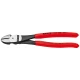 Клещи резачки усилени странични фосфатирани, черни 200mm, 74 01 200, KNIPEX