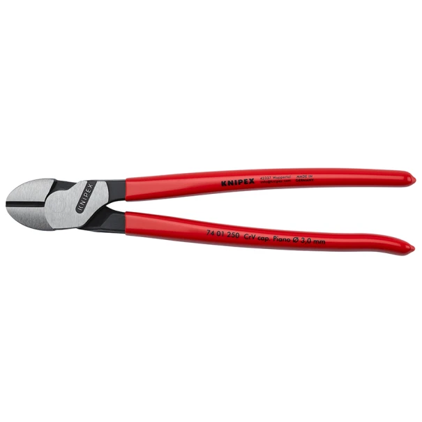 Клещи резачки странични мощни, Ø4,6mm, 250mm, 74 01 250 SB, KNIPEX