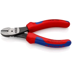 Клещи резачки усилени странични фосфатирани, черни 140mm, 74 02 140, KNIPEX