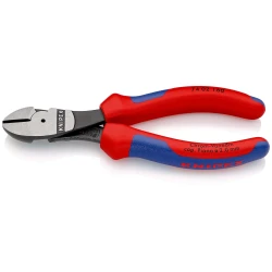 Клещи резачки усилени странични фосфатирани, черни 160mm, 74 02 160, KNIPEX