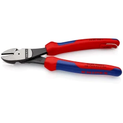 Клещи резачки усилени странични фосфатирани, черни 200mm, 74 02 200 T, KNIPEX