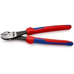Клещи резачки усилени странични фосфатирани, черни 250mm, 74 02 250, KNIPEX
