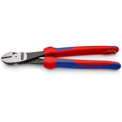 Клещи резачки усилени странични фосфатирани, черни 250mm, 74 02 250 T BK, KNIPEX