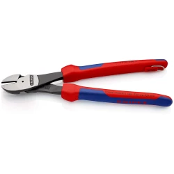 Клещи резачки усилени странични фосфатирани, черни 250mm, 74 02 250 T, KNIPEX