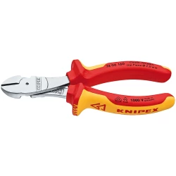 Клещи резачки усилени странични хромирани, Ø2,5mm, 160mm, 74 06 160, KNIPEX