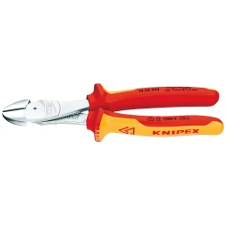 Клещи резачки усилени странични хромирани 180mm, 74 06 180 SB, KNIPEX