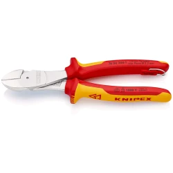 Клещи странични резачки, усилени, хромирани, 200mm, 74 06 200 T BK, KNIPEX