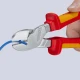 Клещи резачки странични мощни изолирани, Ø4,6mm, 250mm, 74 06 250, KNIPEX
