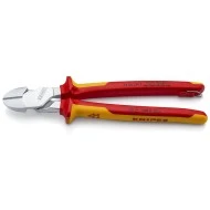Клещи резачки странични мощни изолирани, Ø4,6mm, 250mm, 74 06 250 T, KNIPEX