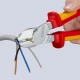 Клещи резачки странични мощни изолирани, Ø4,6mm, 250mm, 74 06 250 T, KNIPEX