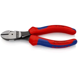 Клещи резачки усилени странични фосфатирани, черни 160mm, 74 12 160, KNIPEX