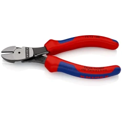 Клещи резачки усилени странични фосфатирани, черни 160mm, 74 12 160, KNIPEX
