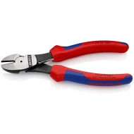 Клещи резачки усилени странични фосфатирани, черни 180mm, 74 12 180, KNIPEX