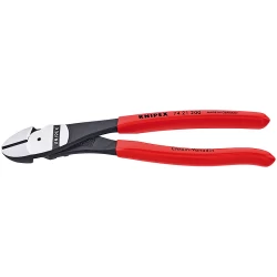 Клещи резачки усилени странични фосфатирани, черни 200mm, 74 21 200, KNIPEX