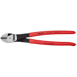 Клещи резачки усилени странични фосфатирани, черни 250mm, 74 21 250, KNIPEX