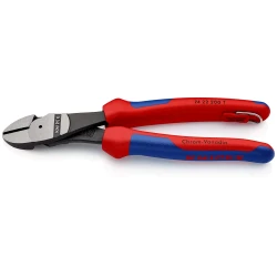 Клещи резачки усилени странични фосфатирани, черни 200mm, 74 22 200 T BK, KNIPEX