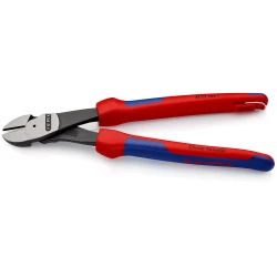 Клещи резачки усилени странични фосфатирани, черни 250mm, 74 22 250 T, KNIPEX