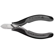 Клещи резачки странични за електроника ESD 115 mm, 77 12 115 ESD, KNIPEX