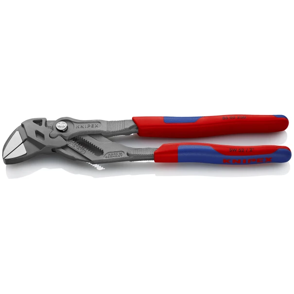Клещи раздвижни гаечен ключ, 250mm, атраментирани, 86 02 250, KNIPEX