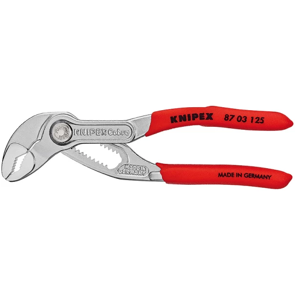 Клещи раздвижни Cobra® до Ø25mm, 125mm, 87 03 125, KNIPEX