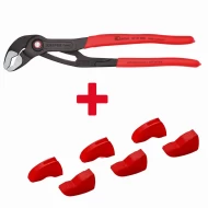 Промо сет ВиК: раздвижни клещи Cobra® QuickSet 300mm + облицовъчни челюсти, KNIPEX