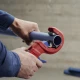 Резачка за пластмасови ВиК тръби KNIPEX DP50, 202mm, 90 23 01 BK, KNIPEX